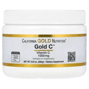 California Gold Nutrition® – Gold C™, Vitamine C en poudre 1000 mg – 250 g