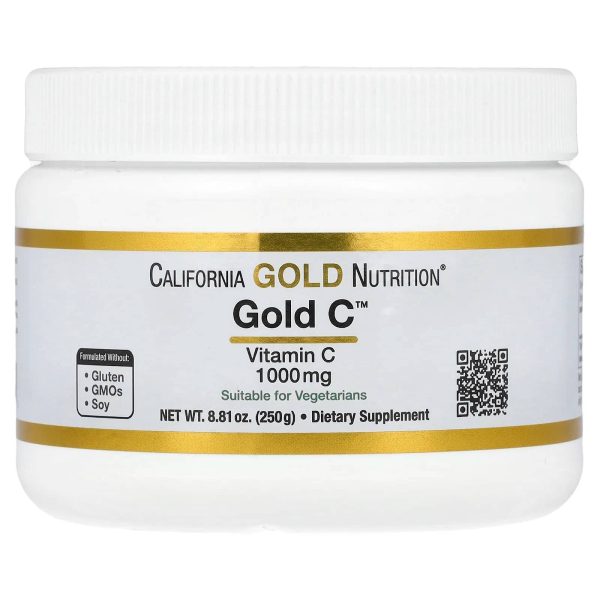 California Gold Nutrition® – Gold C™, Vitamine C en poudre 1000 mg – 250 g