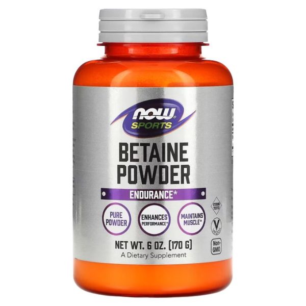 Now Foods Betaine en poudre  Améliore les performances  170 g