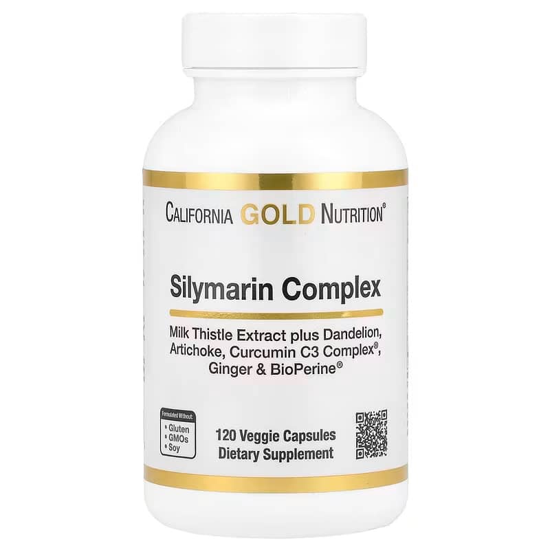 🔥 California Gold Nutrition |  Complexe de Silymarine Ultra-Puissant au Chardon-Marie | Détox Hépatique Intensive | 120 Végécap